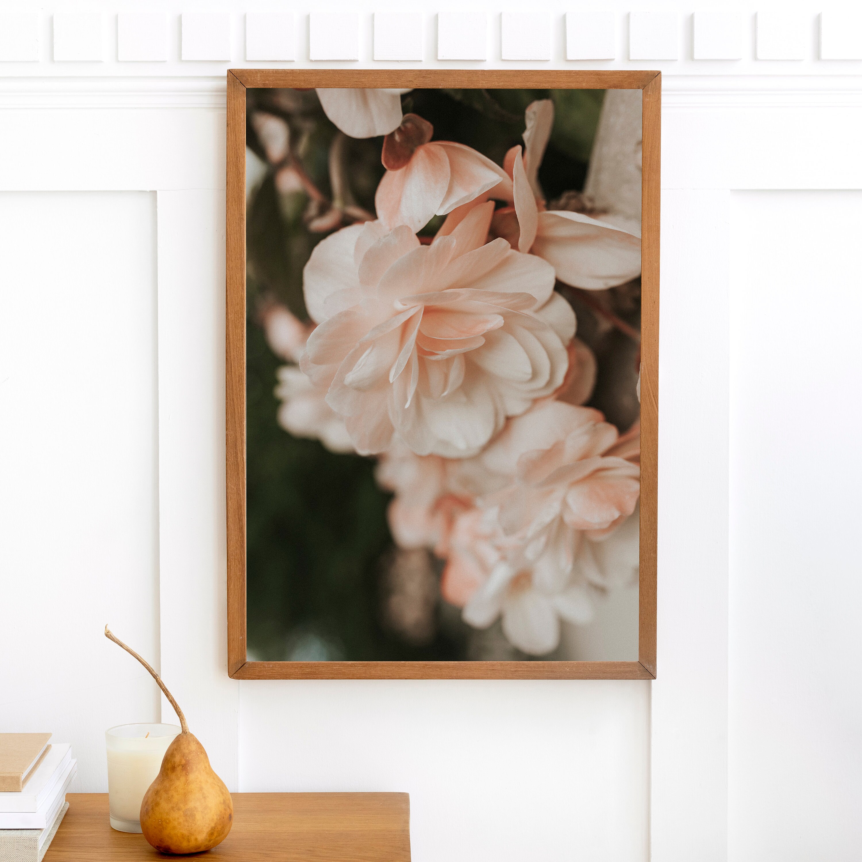 Pastel Flower Photography, Pink Flower Print, Floral Wall Art, Sophisticated Art, Minimalist