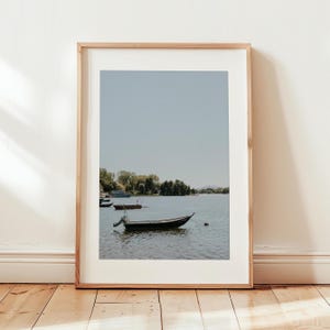 Boat Print, Boat Photography, Coastal Art, Printable Art Boat on the Lake, Boat Up Close Print, Nature Printable, Nautical Boat Artwork