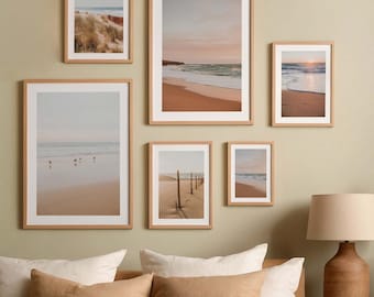 Beach Coastal Set of 6 Prints, Summer Printable Wall Art, Beach House Wall Decor, Wall Art Photography Prints