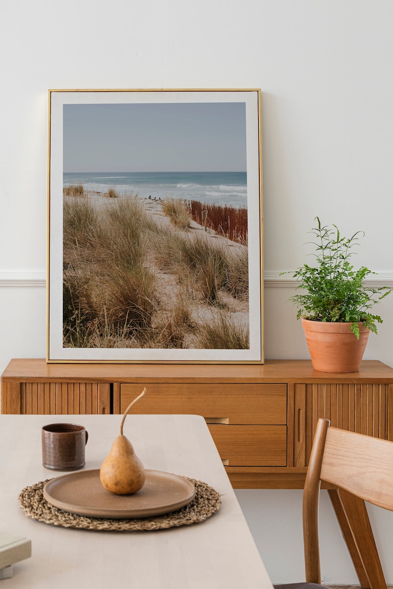 Seaside Grass Printable Wall Art, Beach Dunes Print, Digital Download, Beach House Wall Decor, Boho Coastal Art, Beach Grass Photo Print image 3