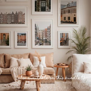 Amsterdam Art Printable, Amsterdam Houses Print, Amsterdam Poster, Amsterdam Wall Art, Travel Wall Decor, Modern Wall Art, Travel Poster image 3