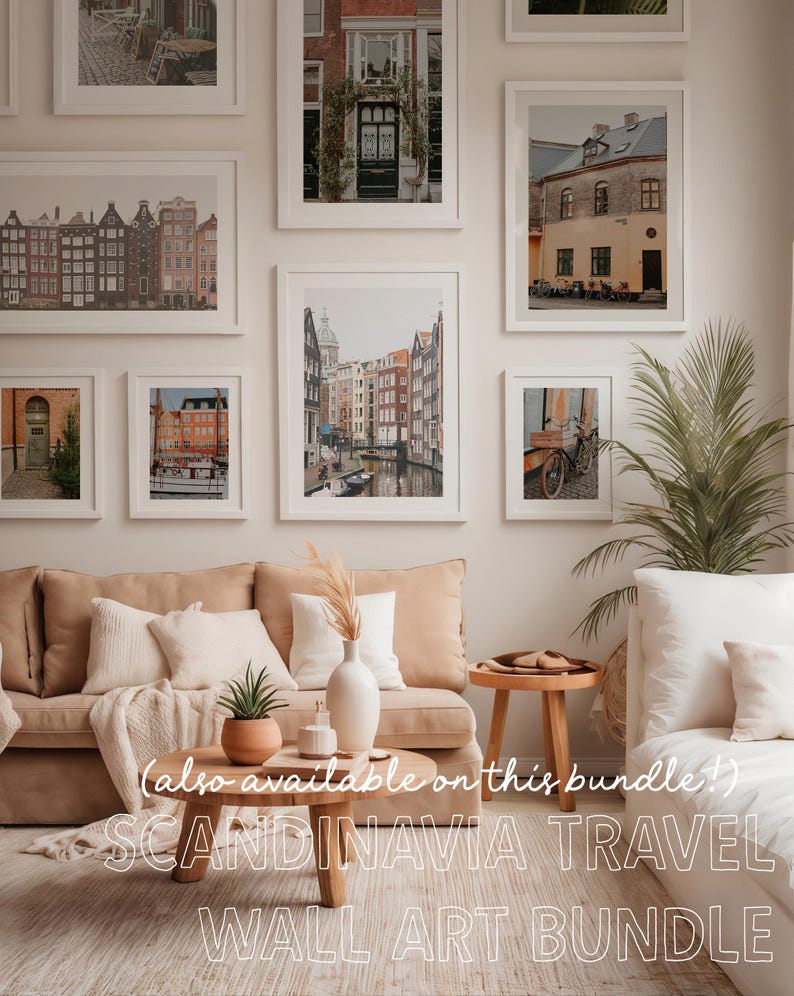 Amsterdam Art Printable, Amsterdam Houses Print, Amsterdam Poster, Amsterdam Wall Art, Travel Wall Decor, Modern Wall Art, Travel Poster image 3