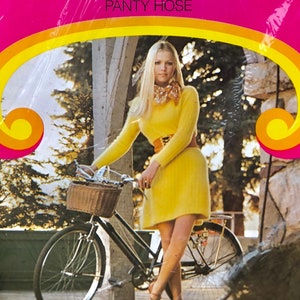 Vintage 1960s Sheer Support Panty Hose: Coffee Medium Tall