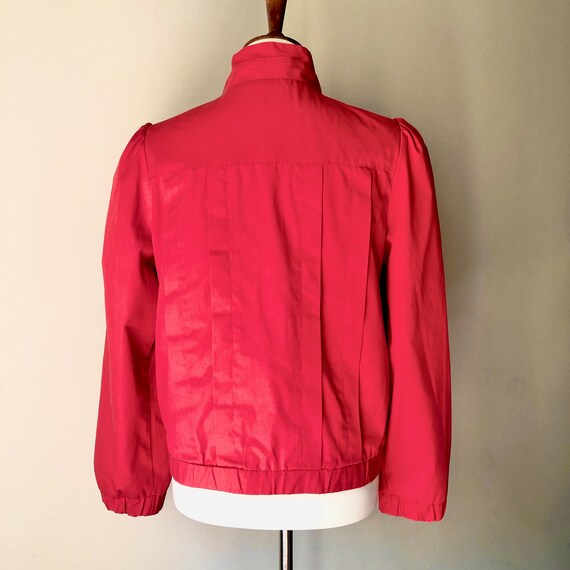 Red Hot Retro Jacket with Thriller Vibes! Ruching… - image 6