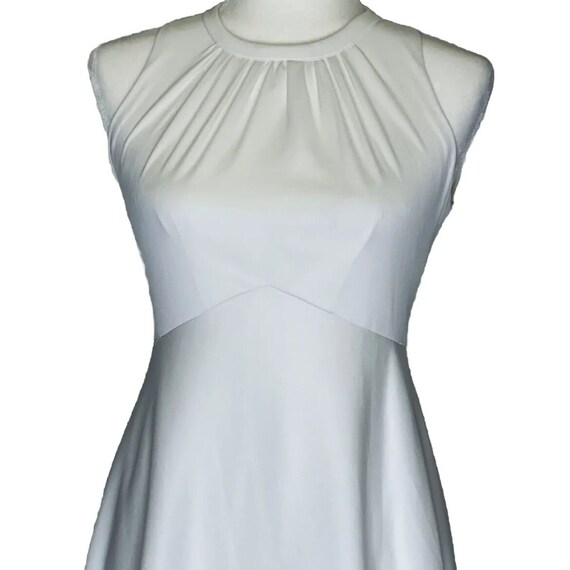 1960s Handmade White Sleeveless Dress with Empire… - image 8