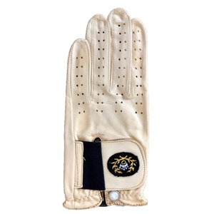 Vintage Leather Golf Glove: Men&#39;s Left Hand, Butter Yellow, Size MS