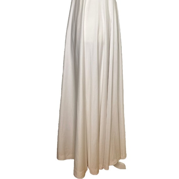 1960s Handmade White Sleeveless Dress with Empire… - image 9