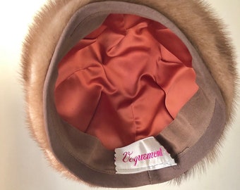 1960s Voguemont Fur Pillbox Cloche Hat: Zhivago Style