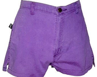 Vintage 1970s High Waisted Short Shorts by Shades in Perfectly Purple! Sexy Retro Active Wear, Hot Pants to Show Off Those Summer Gams