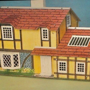 Houten poppenhuis Kit Brumberger #765 - Verzegelde doos, met benodigdheden, zeldzame vondst uit de late jaren 70 - Doe het op jouw manier - Haunted of origineel?