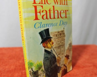 Life with Father Novel by Clarence Day - 1962 Scholastic Edition - Vintage Paperback Humor Book 1920, Gift for Him Father's Day or Display