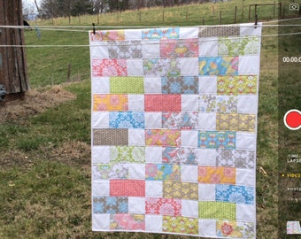 Five and Ten Quilt with Lila Tueller fabrics