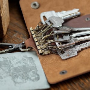 Portachiavi in pelle personalizzato, portachiavi in pelle, portafoglio portachiavi, portafoglio portachiavi personalizzato, custodia organizer per chiavi, custodia portachiavi in pelle