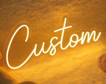 Letrero de neón - Letrero de neón con nombre - Letrero de neón personalizado - Decoración del hogar - Letreros LED - Letrero de neón LED - Letrero de neón para dormitorio - Letreros de neón - Luz de neón