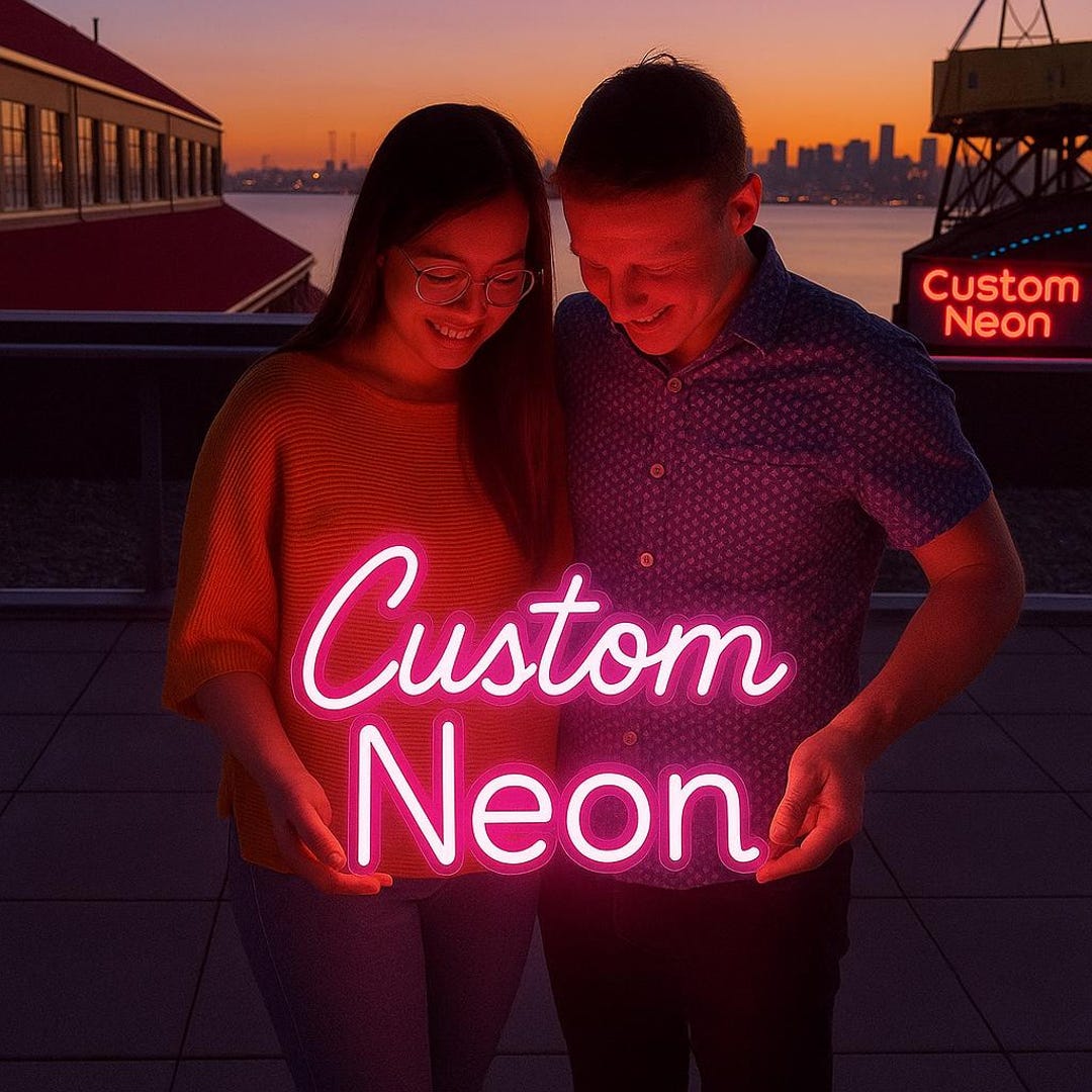 Custom LED Neon Sign: Personalized Name, Wedding Decor - Etsy