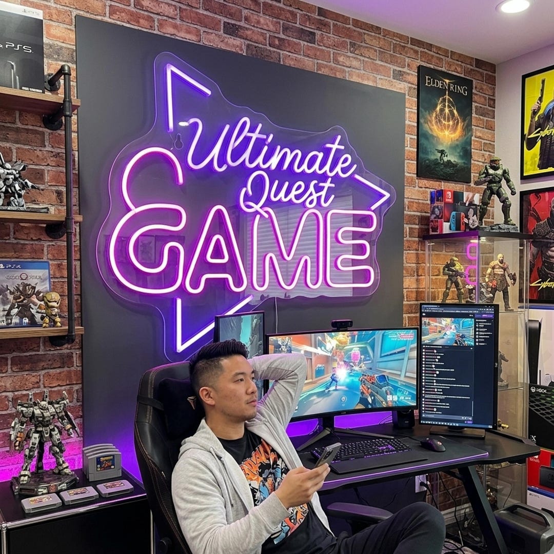 Custom Gamer Neon Sign , Gamer Tag Sign, Unique Gaming Neon Sign, Game ...