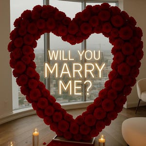 Will You Marry Me Neon Sign - Custom Neon Sign - Marry Me Sign - Led Neon Sign - Neon Light Sign - neon signs - led signs - Wedding Signs