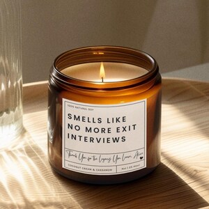 Personalised Retirement Candle Gift | Farewell Gift for Coworker | Retirement Gift for Boss | Retirement Congratulations | Happy Retirement