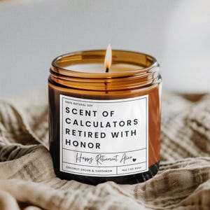 Personalised Retirement Candle Gift | Farewell Gift for Coworker | Retirement Gift for Boss | Retirement Congratulations | Happy Retirement