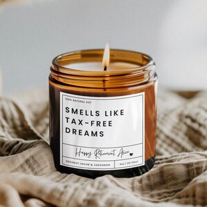 Personalised Retirement Candle Gift | Farewell Gift for Coworker | Retirement Gift for Boss | Retirement Congratulations | Happy Retirement