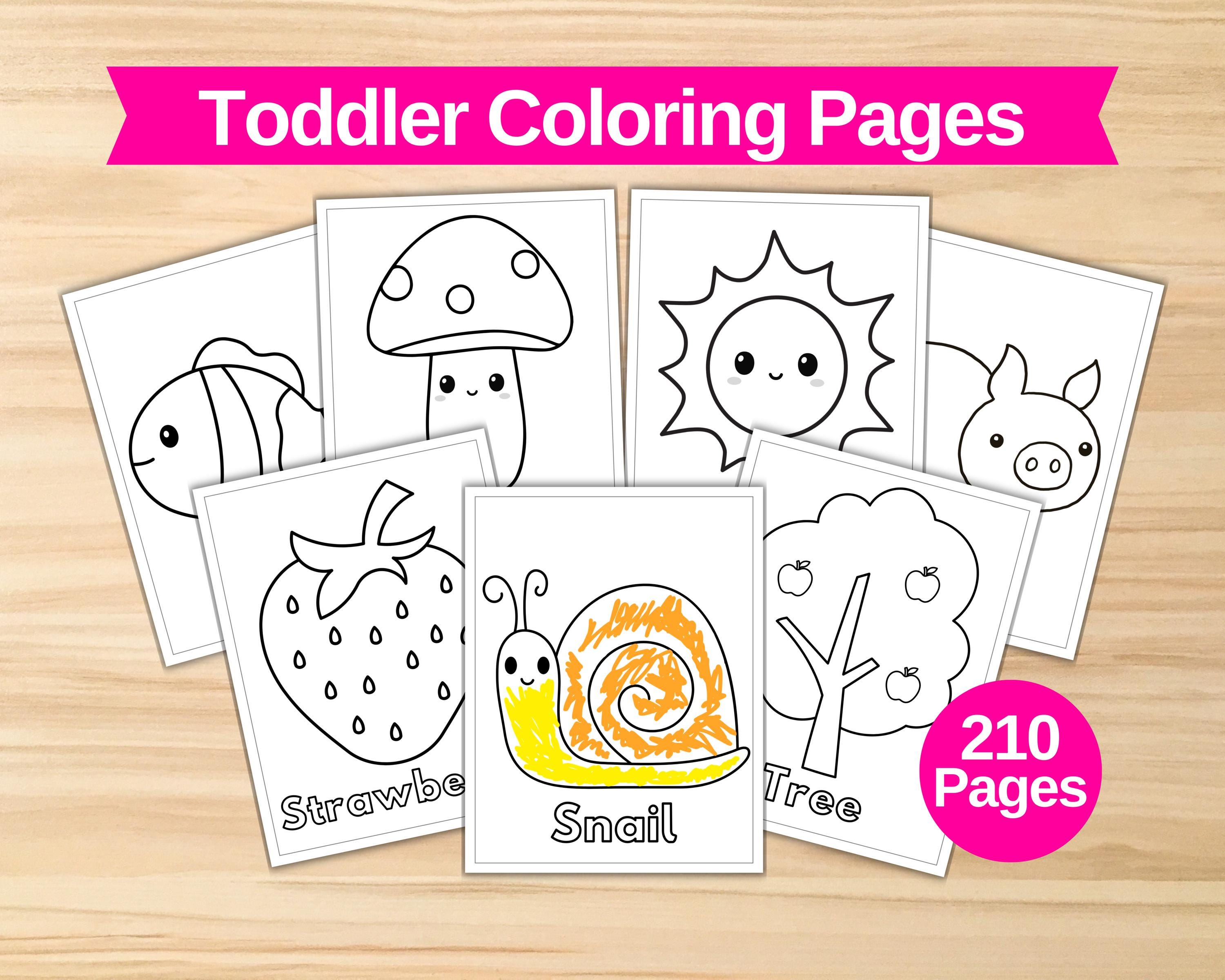 Toddler Coloring Pages, Easy & Simple Printable Coloring Pages for Kids