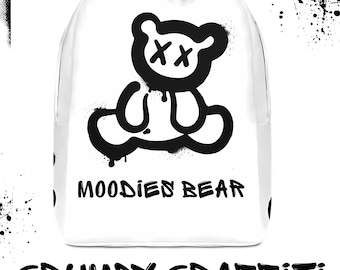 Mochila Urso Rabugento Graffiti – Mochila Escolar Infantil Estilo Urbano