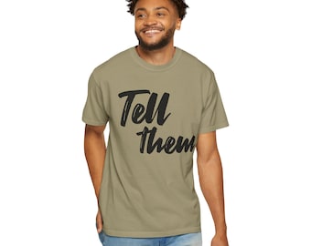 Camiseta "Díselo" / Camiseta con tipografía cursiva en negrita