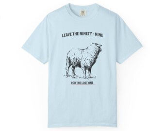 Camiseta con ilustración de ovejas y el lema "Leave the Ninety-Nine" / Camiseta vintage de animales de granja