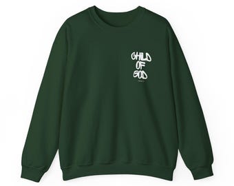 Sudadera con cuello redondo y texto minimalista del Salmo 23