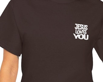 Camiseta Jesús te ama / Camiseta de fe cristiana