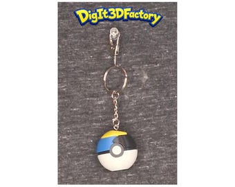 Moon Ball - Inspired Pokéball Key Chain