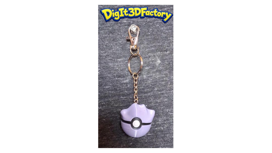 Ditto – Inspired Pokéball Key Chain - Etsy