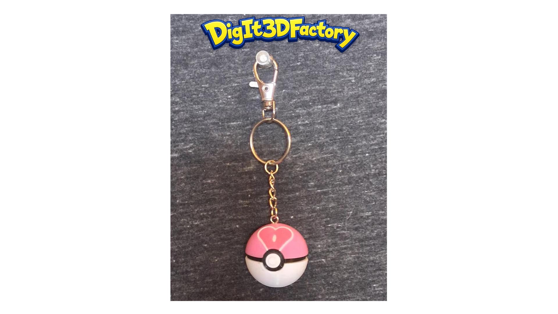 Love Ball - Inspired Pokéball Key Chain - Etsy