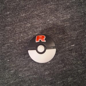 Team Rocket - Inspired Pokéball Fridge Magnet