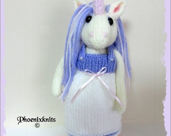 Unicorn Doll Pattern only  Immediate PDF download