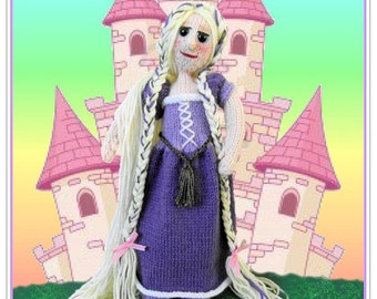 Rapunzel  knitted doll    Pattern only IMMEDIATE DOWNLOAD