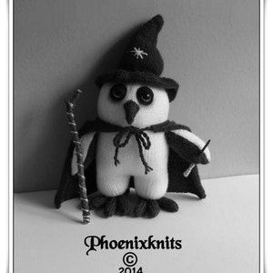 Orrick the wizard owl :  Pattern only IMMEDIATE DOWNLOAD