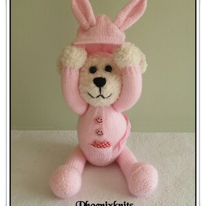 Teddy in a bunny onesie Pattern only IMMEDIATE DOWNLOAD imagem 4