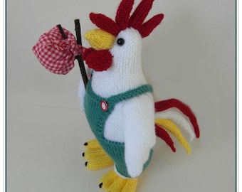 Foggy Rooster  PDF download PATTERN ONLY