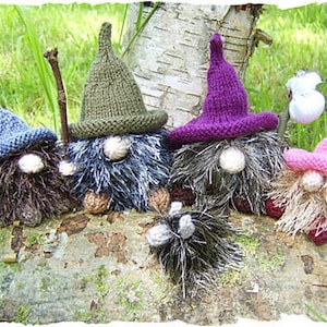 No Home Gnomes divertidos mini gnomos: Solo patrón DESCARGA INMEDIATA