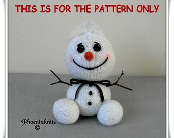 Snowman Baby Pattern Only Immediate PDF Dowload