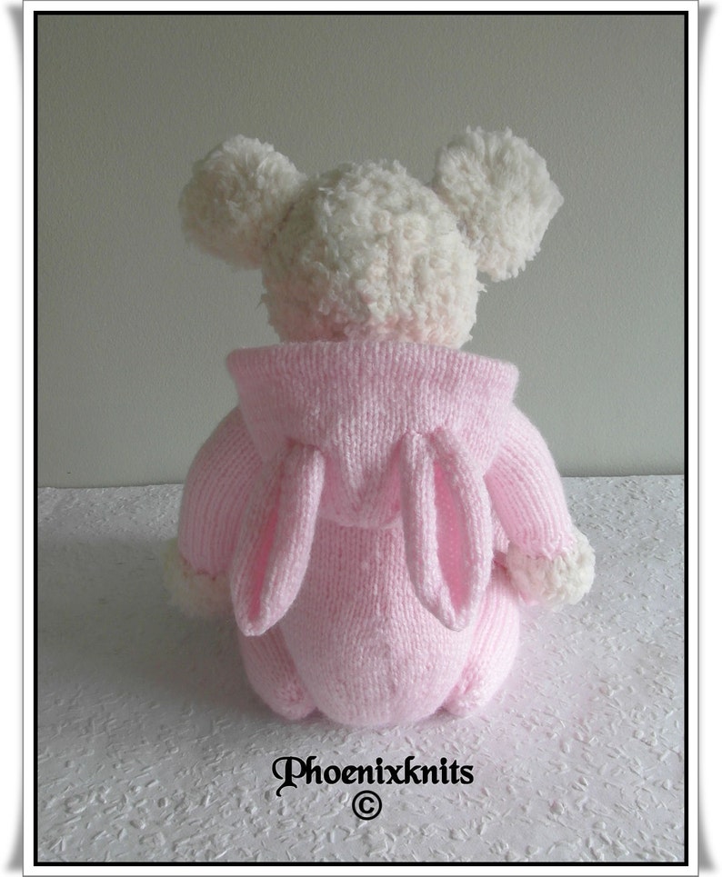 Teddy in a bunny onesie Pattern only IMMEDIATE DOWNLOAD image 2