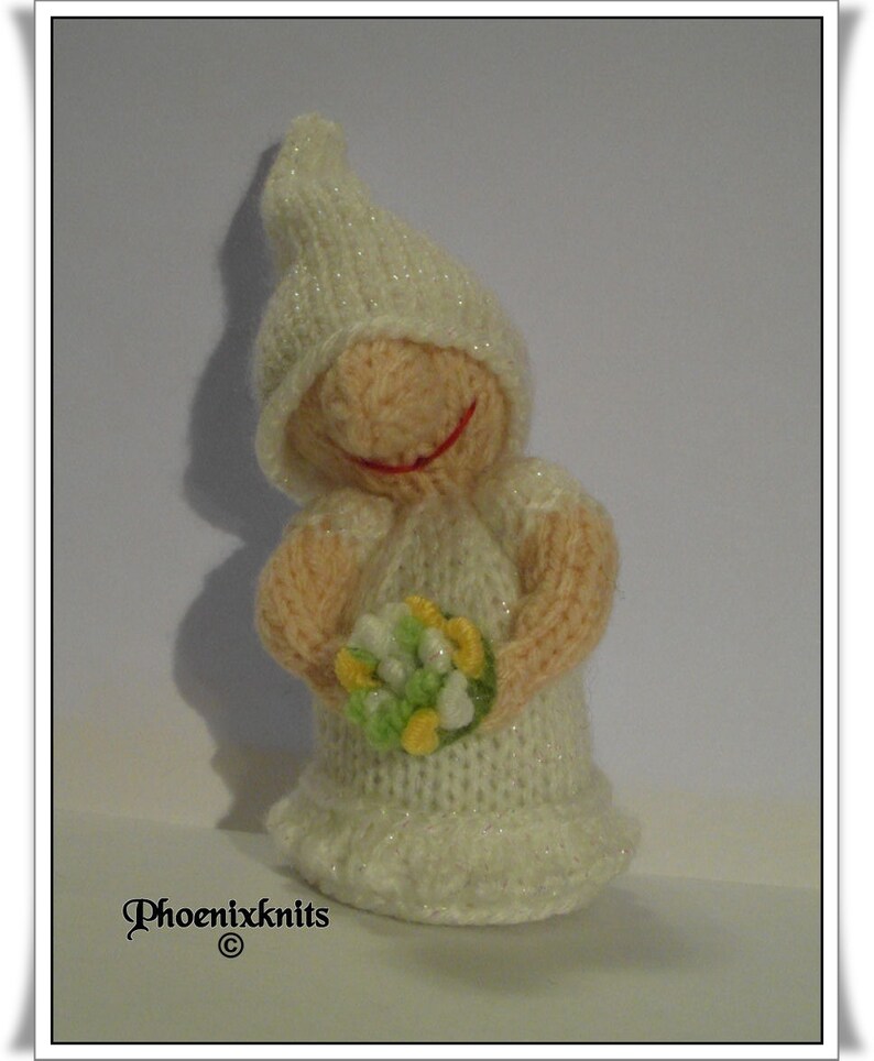 Bride and Groom Gnome Pattern only IMMEDIATE DOWNLOAD image 2
