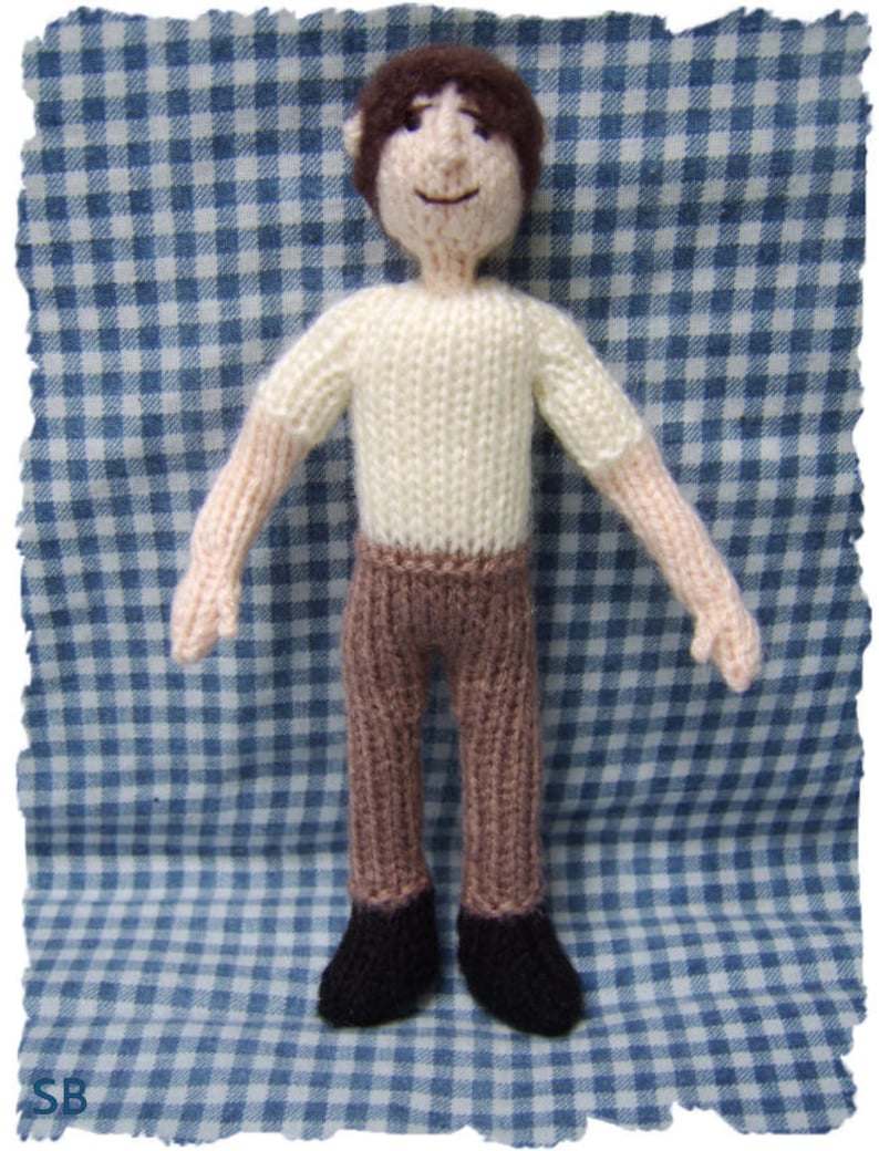 Basic man doll : Pattern only IMMEDIATE DOWNLOAD image 1