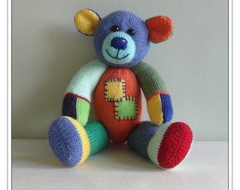 Patrón de oso arlequín SOLO Descarga inmediata en PDF