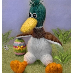 Duckie Easter Duck   Pattern only IMMEDIATE DOWNLOAD