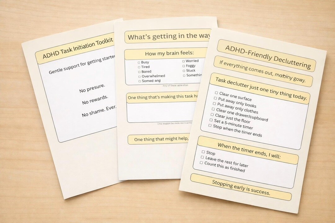ADHD Task Initiation Toolkit - Etsy