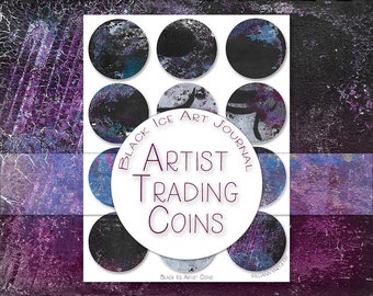 Black Ice Digital Artist Trading Coins