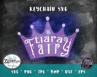 Tiara Fairy Keychain SVG