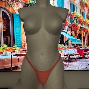 Perizoma da donna Rio Line String, triangolo piccolo, per i glutei, spalline di circa 14 mm